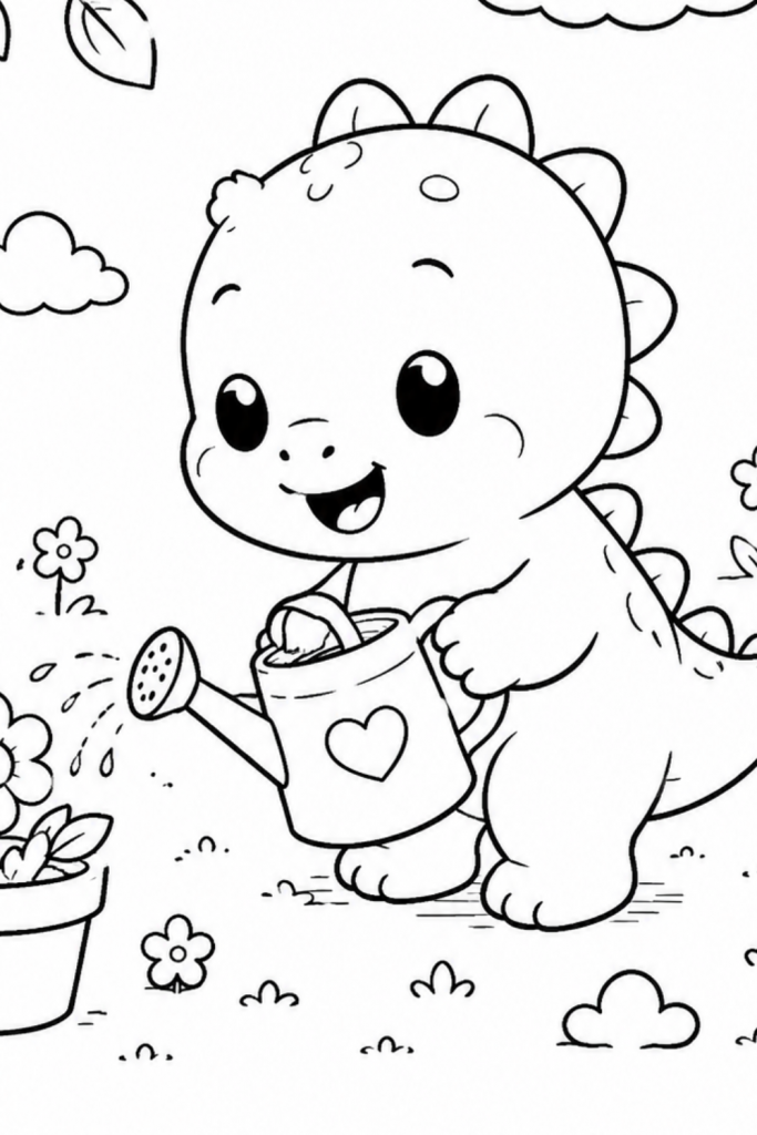 Baby dinosaur colouring pages colouring pages kids fun