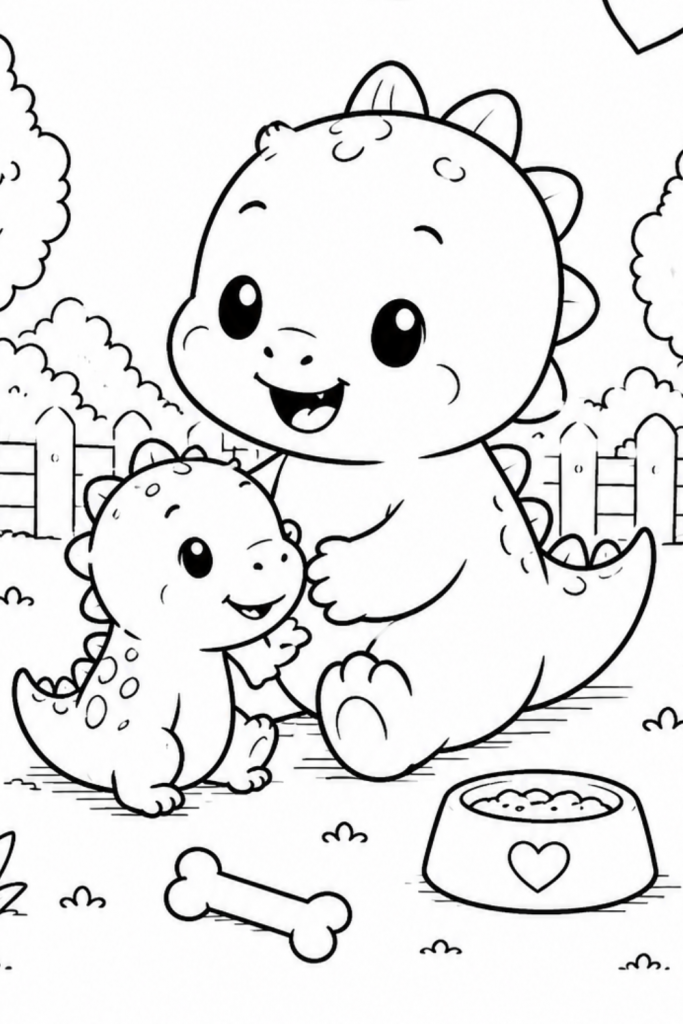 Baby dinosaur colouring pages colouring pages kids printable