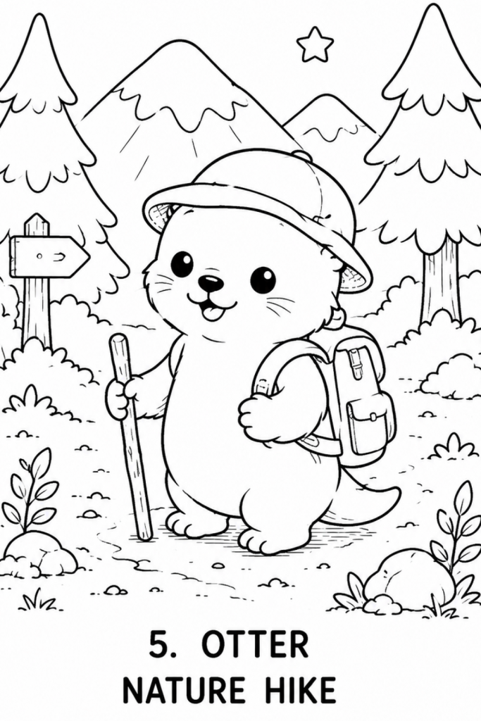 otter colouring pages colouring pages kids printout