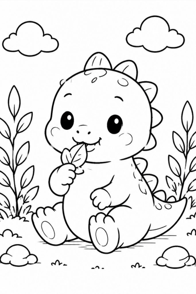 Baby dinosaur colouring pages colouring pages kids printout