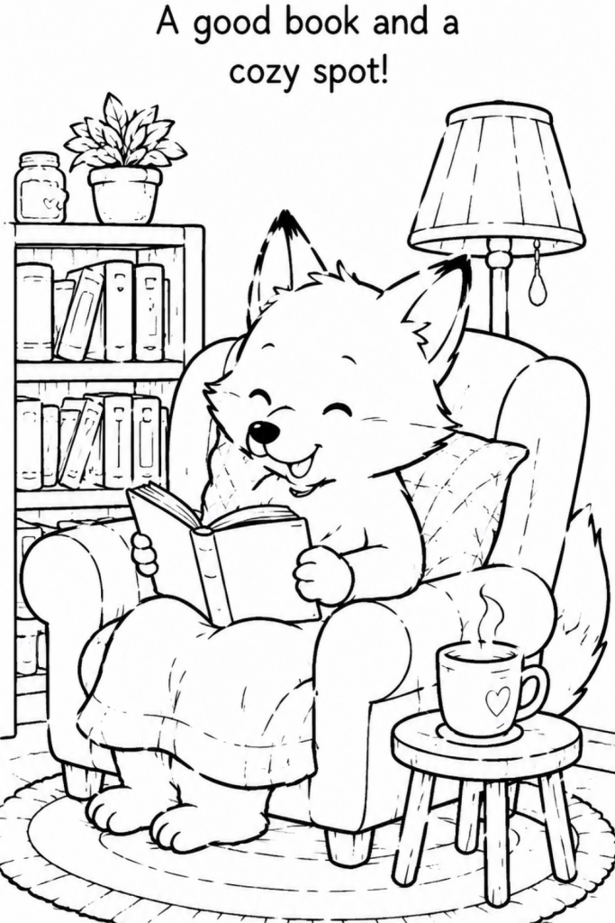 fox colouring pages colouring pages kids summer (9)