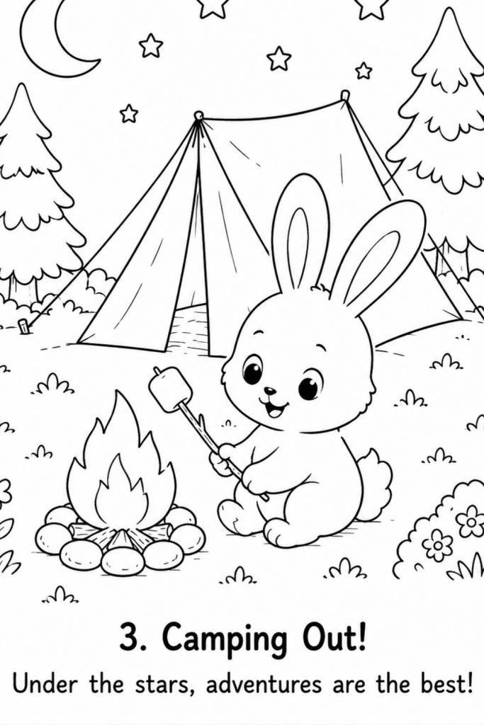 colouring pages of bunny