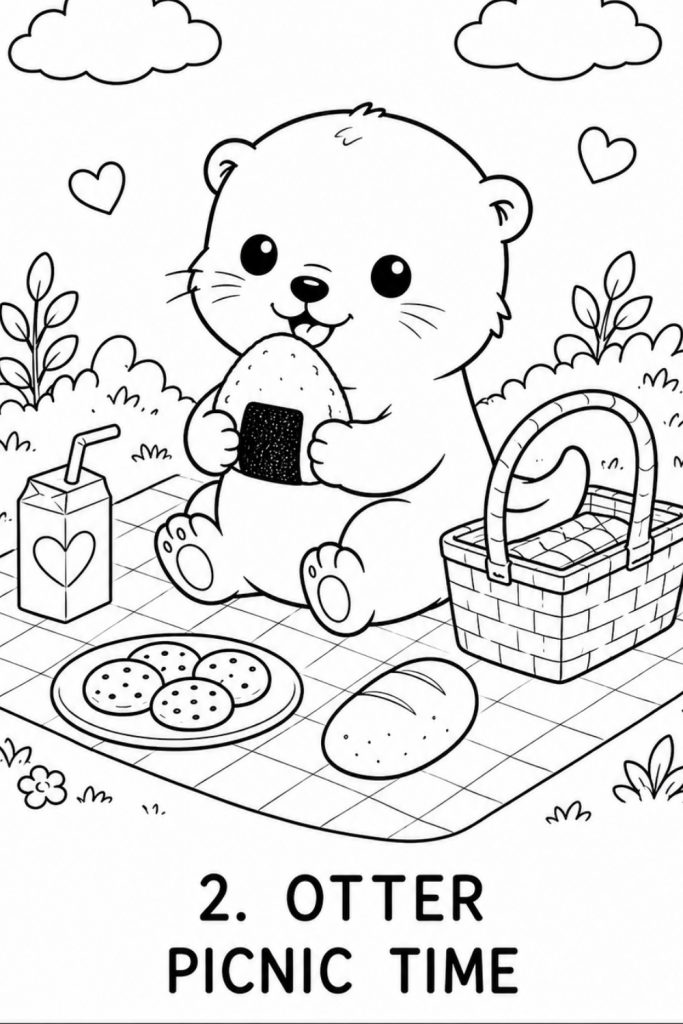 otter colouring pages colouring pages of otter