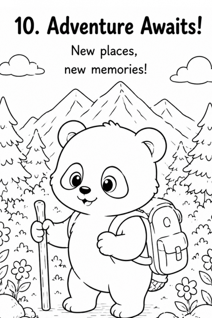 colouring pages of panda