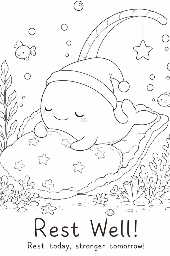 colouring pages of whale