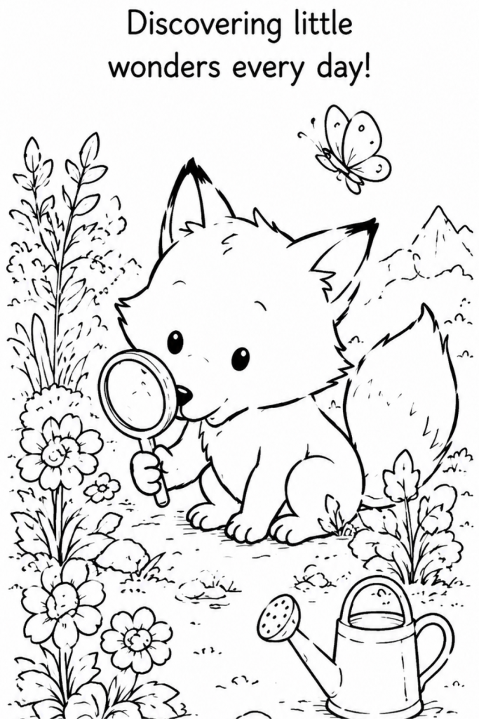 fox colouring pages cute fox colouring pages