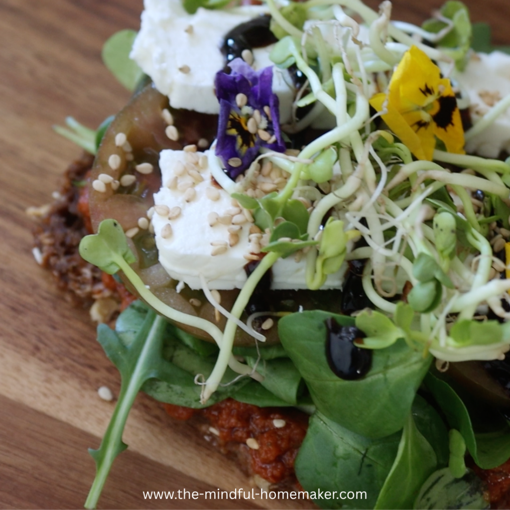 Healthy tomato feta open sandwich feta sandwich ideas