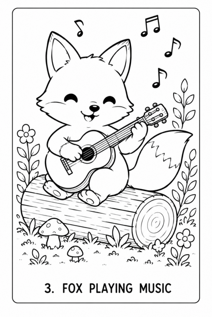 fox colouring pages fox colouring