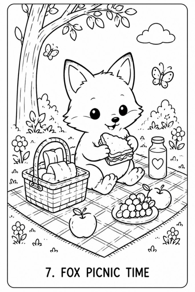 fox colouring pages fox colouring book