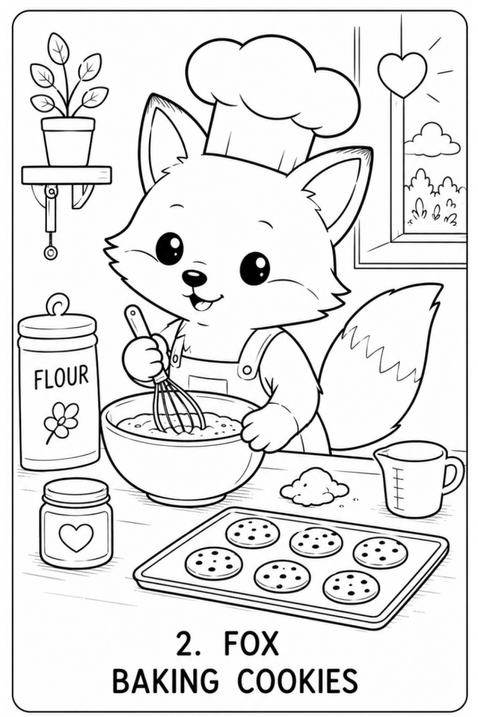 fox colouring pages fox colouring page (2)
