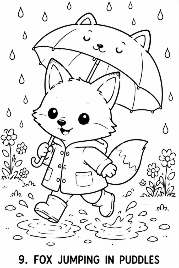 fox colouring pages fox colouring page