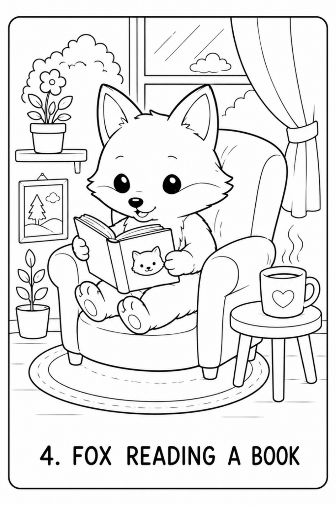 fox colouring pages fox colouring picture