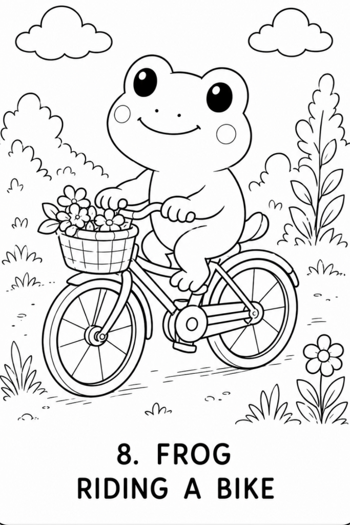 frog colouring