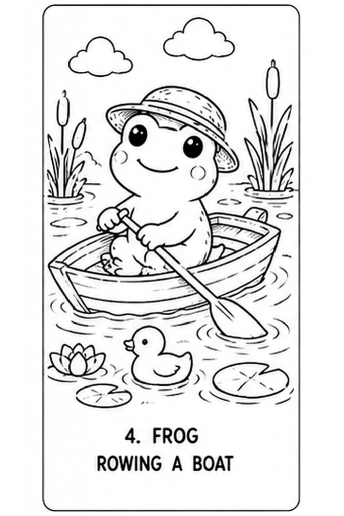 frog colouring book