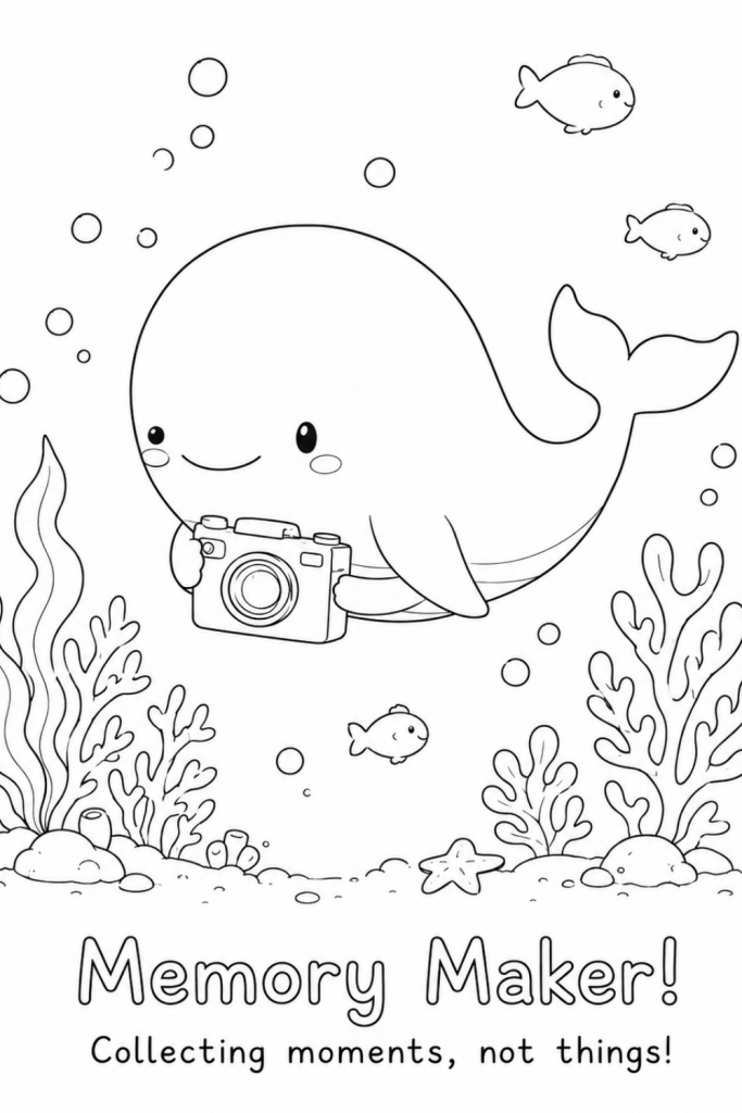 humpback whale colouring page