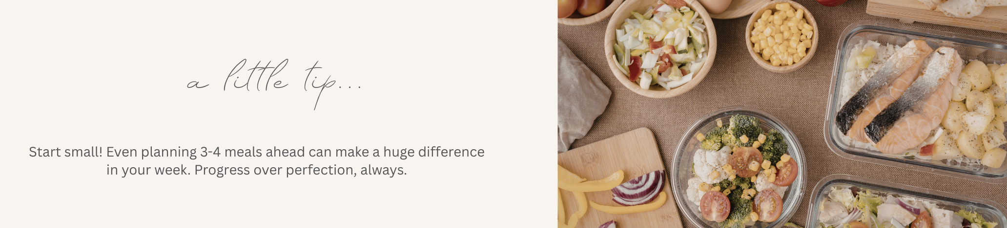 Meal prep and planning meal planning footer image