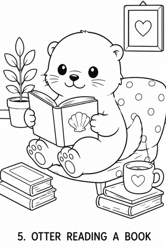 otter colouring pages otter colouring image