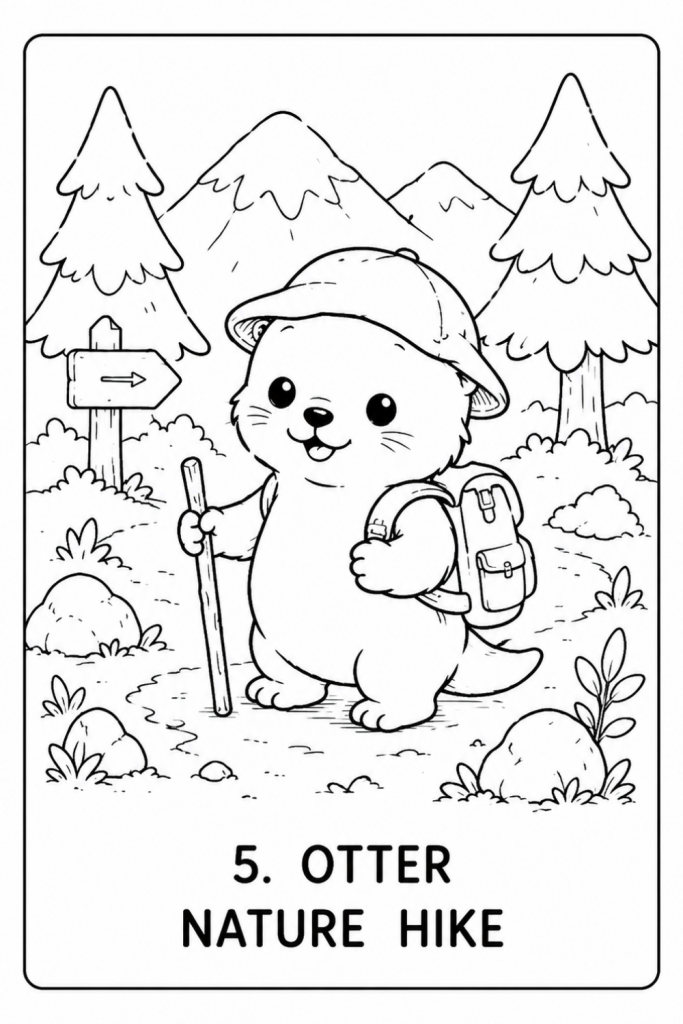 otter colouring pages otter colouring pages (2)