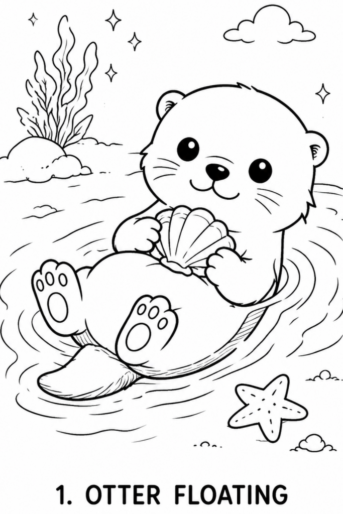 otter colouring pages otter colouring pages for kids