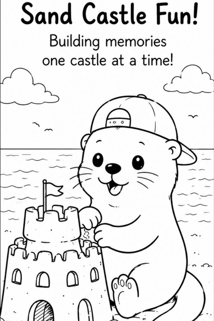 otter colouring pages otter colouring sheet (2)