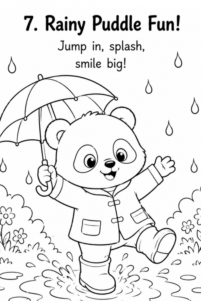 panda colouring