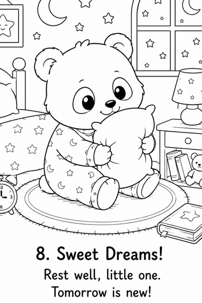 panda colouring image