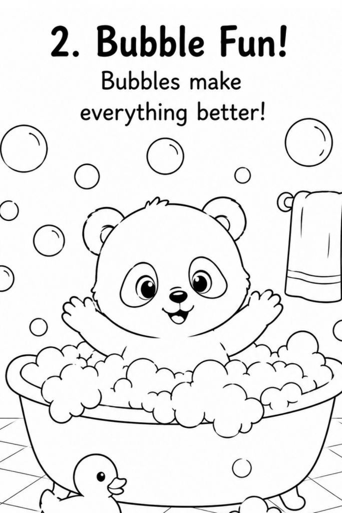 panda colouring sheet