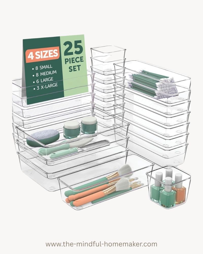 plastic drawer organisers