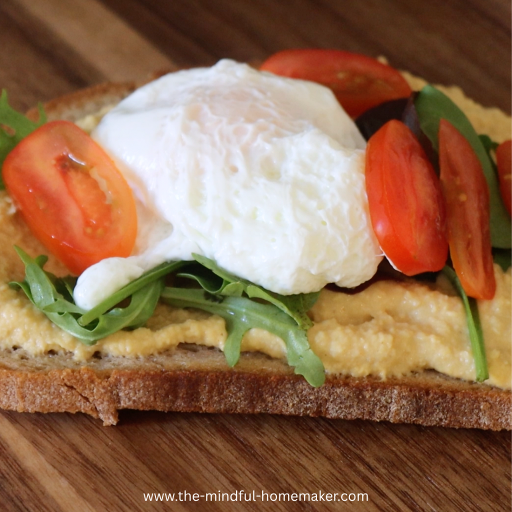 poached egg breakfast sandwich