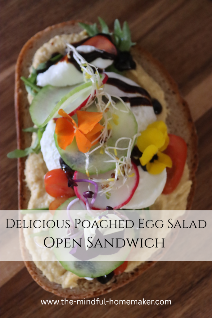 Poached egg open sandwich