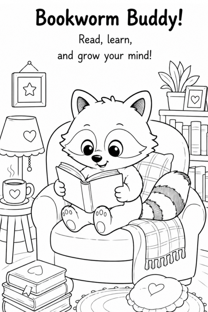 racoon colouring sheet (2)
