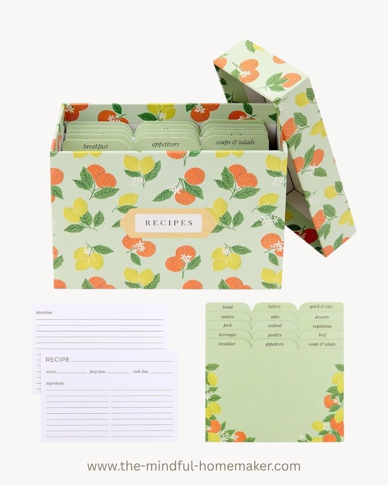 recipe cards