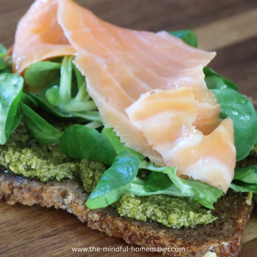 Summer salmon passion fruit sandwich salmon sandwich