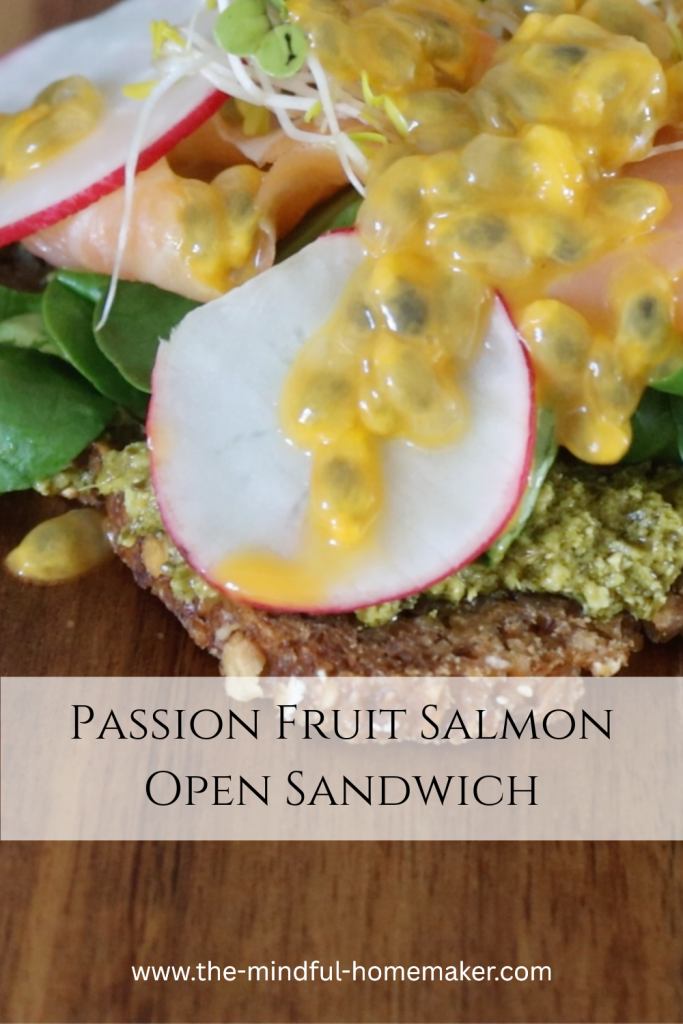 Summer salmon passion fruit sandwich salmon sandwich