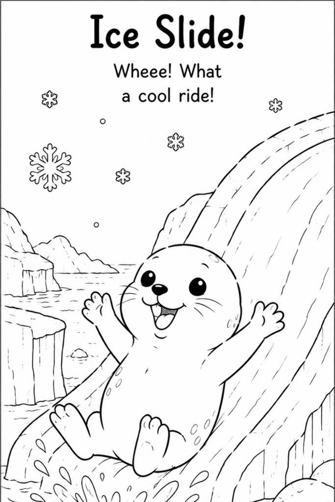 seal colouring page (2)