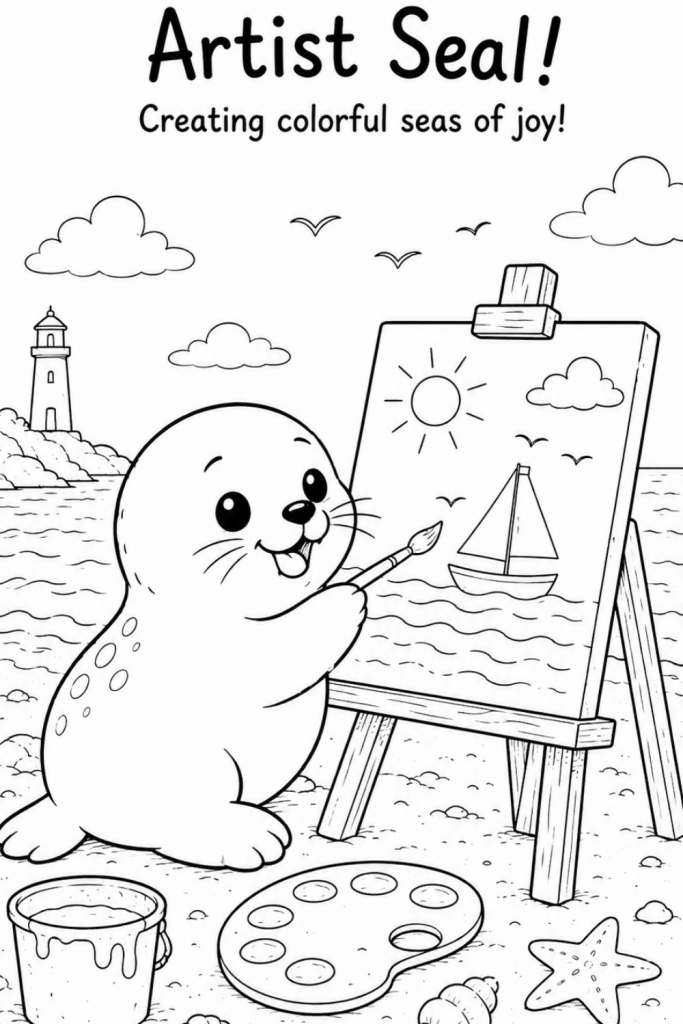 seal colouring sheet (2)