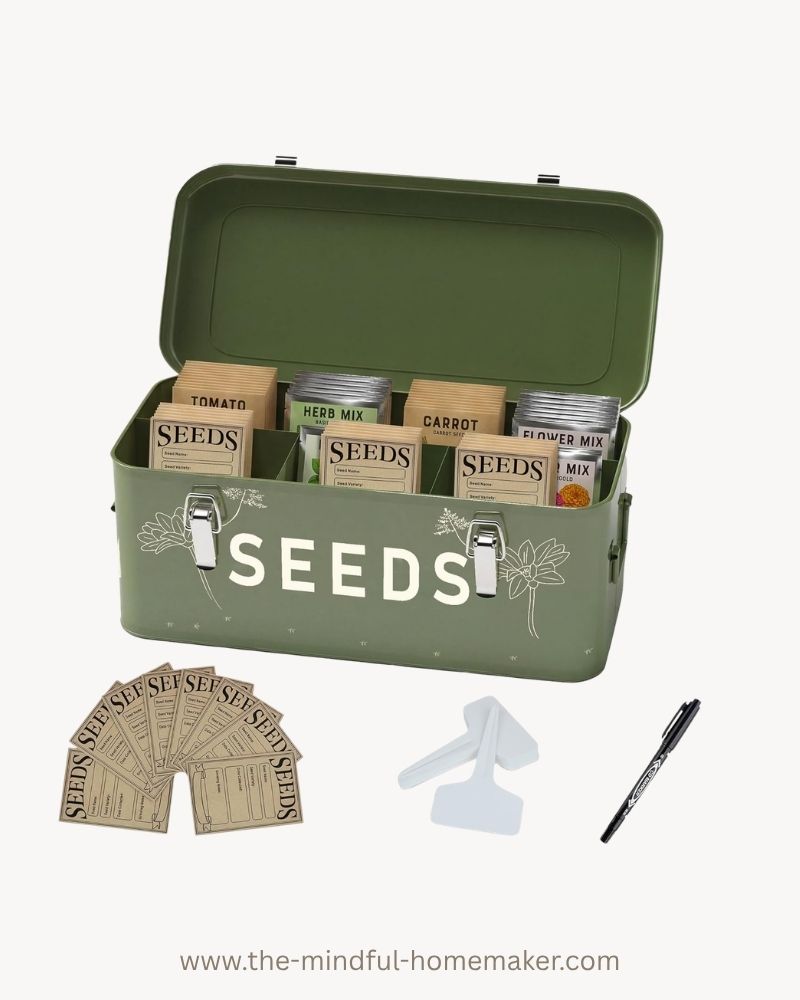 seed storage tin
