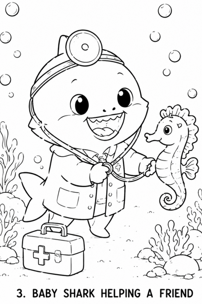 shark colouring