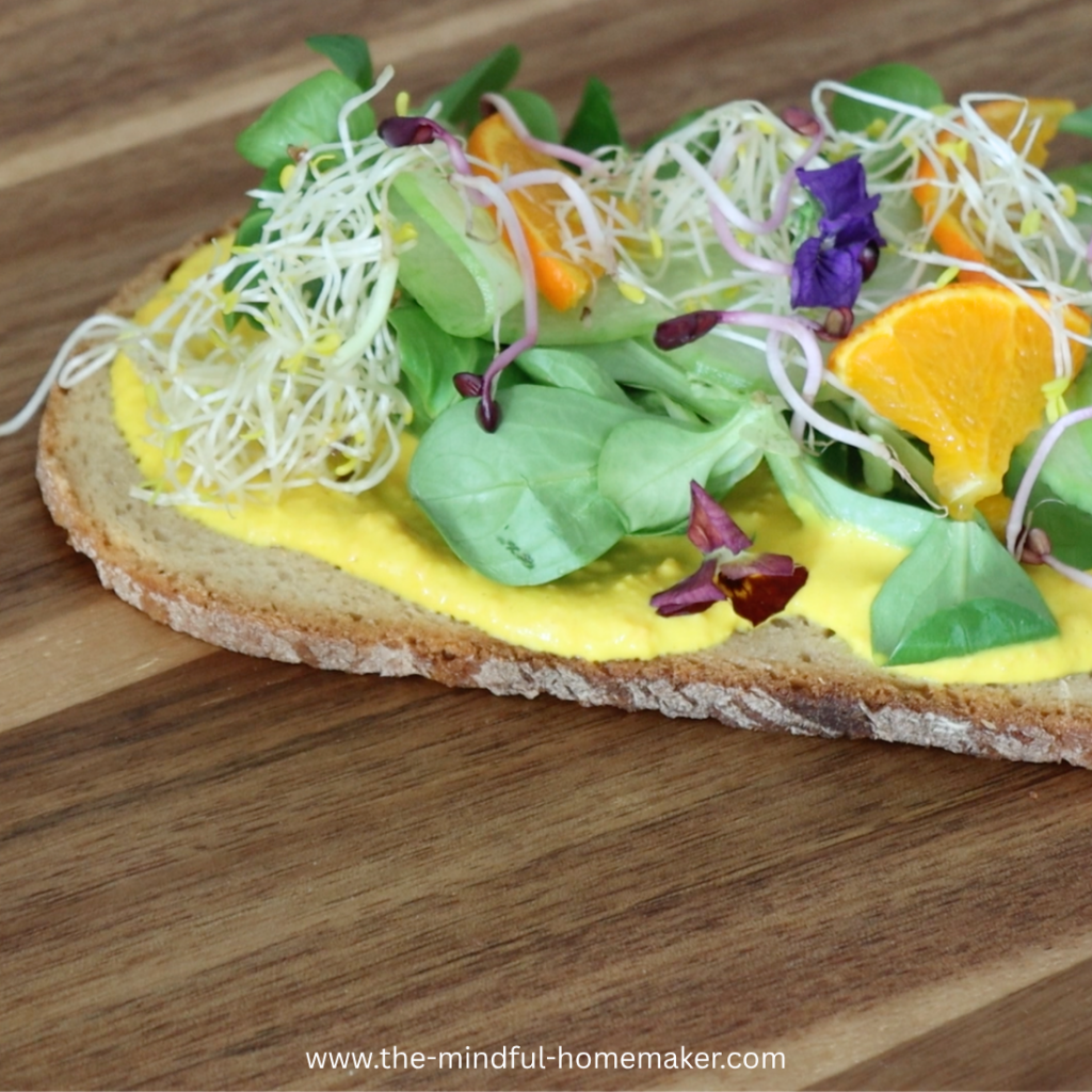 Summer Vegetarian open sandwich vegetarian sandwiches