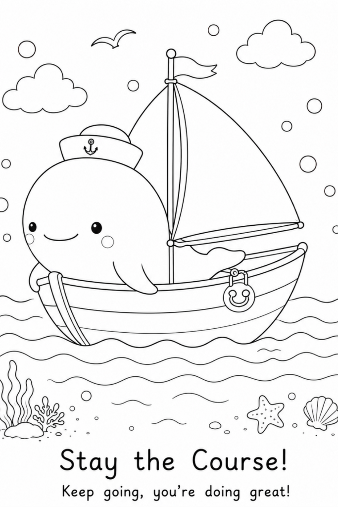 whale colouring pages for kids