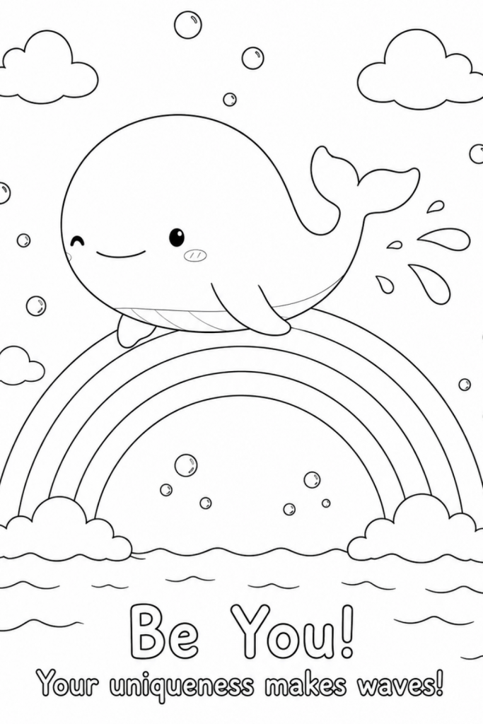 whale colouring pages free