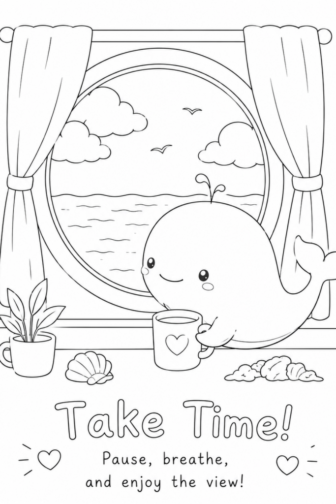 whale colouring pictures