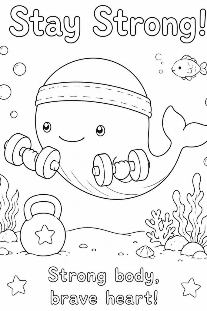whale colouring template