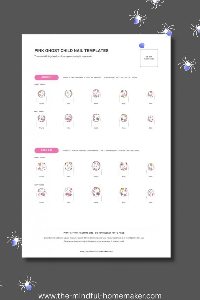 easy nail art template