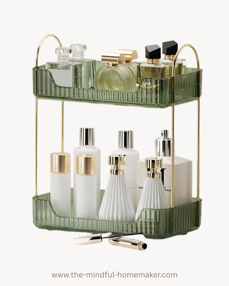 makeup shelf