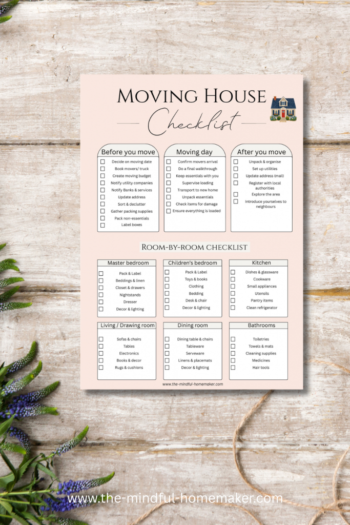 moving house checklist nz