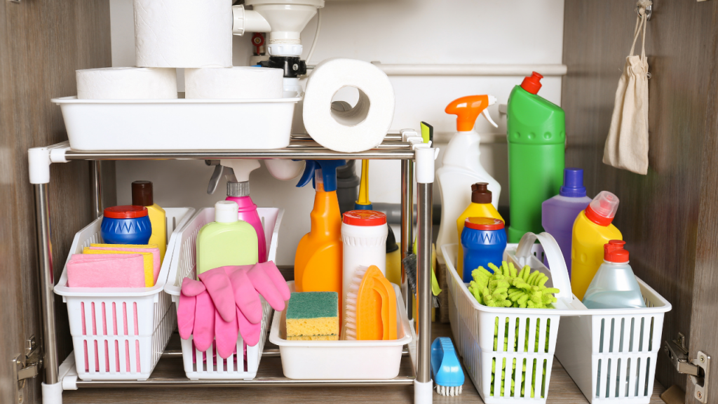 9 helpful tips for bathroom organisation under the sink storage