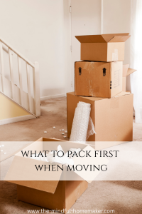 what to pack first when moving out